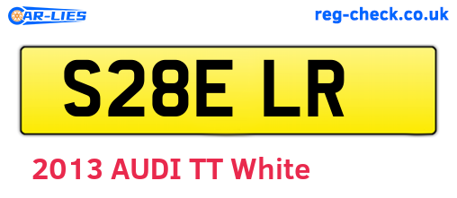 S28ELR are the vehicle registration plates.