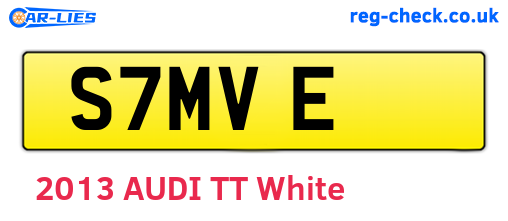 S7MVE are the vehicle registration plates.
