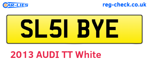 SL51BYE are the vehicle registration plates.