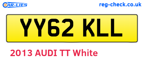 YY62KLL are the vehicle registration plates.