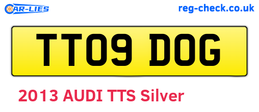 TT09DOG are the vehicle registration plates.