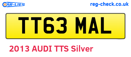TT63MAL are the vehicle registration plates.