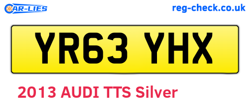 YR63YHX are the vehicle registration plates.
