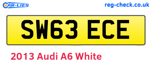 White 2013 Audi A6 (SW63ECE)