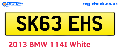 SK63EHS are the vehicle registration plates.
