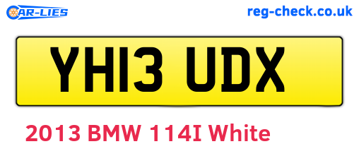 YH13UDX are the vehicle registration plates.