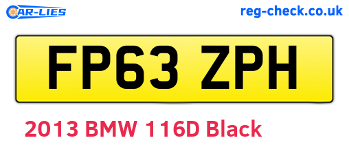 FP63ZPH are the vehicle registration plates.