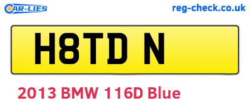 H8TDN are the vehicle registration plates.