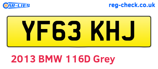 YF63KHJ are the vehicle registration plates.
