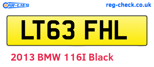 LT63FHL are the vehicle registration plates.