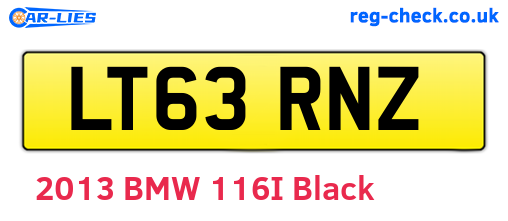 LT63RNZ are the vehicle registration plates.