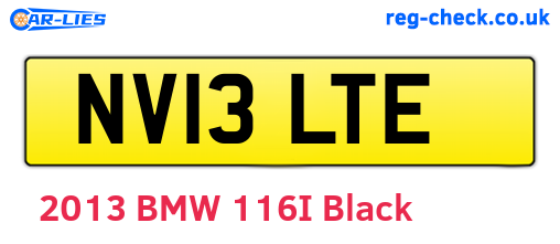 NV13LTE are the vehicle registration plates.