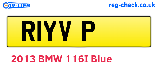 R1YVP are the vehicle registration plates.
