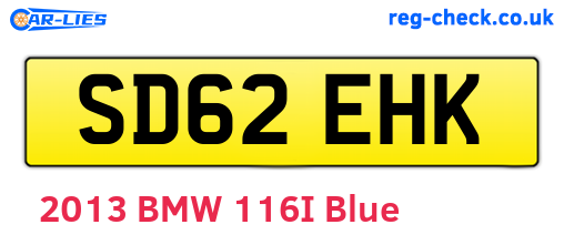 SD62EHK are the vehicle registration plates.