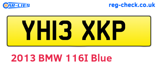 YH13XKP are the vehicle registration plates.