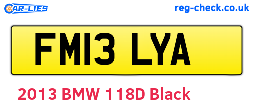FM13LYA are the vehicle registration plates.