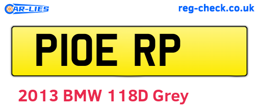 P10ERP are the vehicle registration plates.