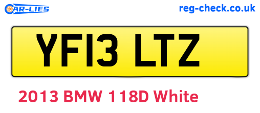 YF13LTZ are the vehicle registration plates.