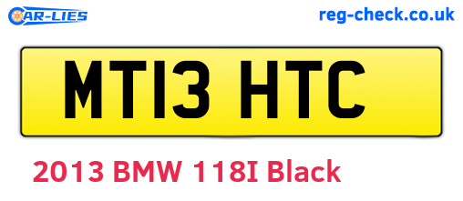 MT13HTC are the vehicle registration plates.