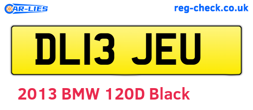 DL13JEU are the vehicle registration plates.