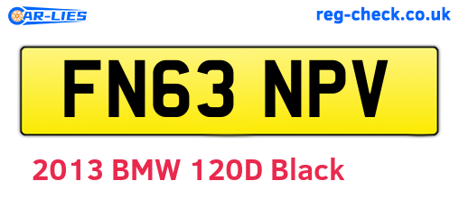 FN63NPV are the vehicle registration plates.