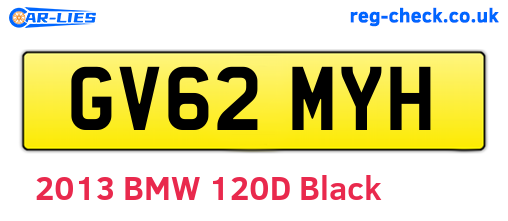 GV62MYH are the vehicle registration plates.