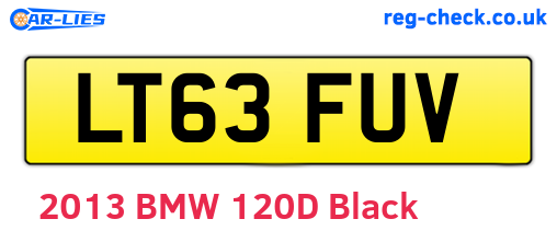 LT63FUV are the vehicle registration plates.