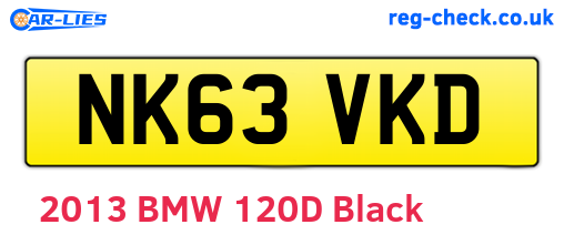 NK63VKD are the vehicle registration plates.