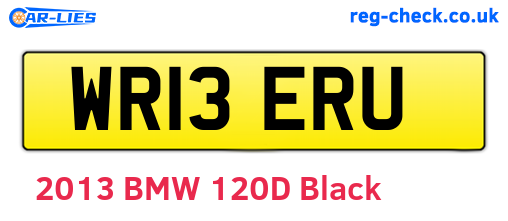 WR13ERU are the vehicle registration plates.