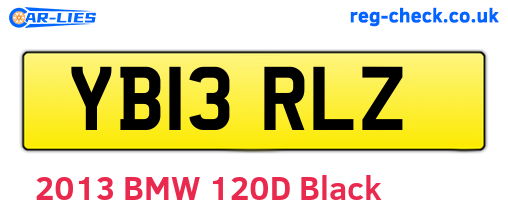 YB13RLZ are the vehicle registration plates.