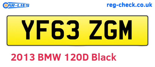 YF63ZGM are the vehicle registration plates.
