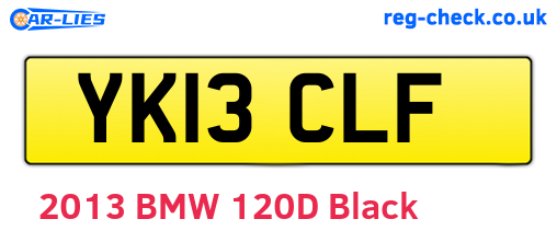 YK13CLF are the vehicle registration plates.