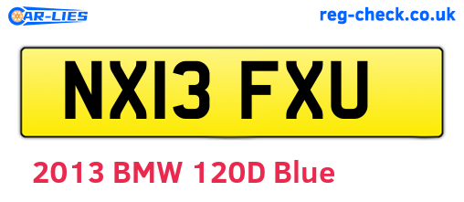 NX13FXU are the vehicle registration plates.