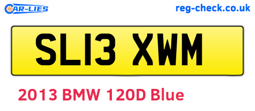 SL13XWM are the vehicle registration plates.