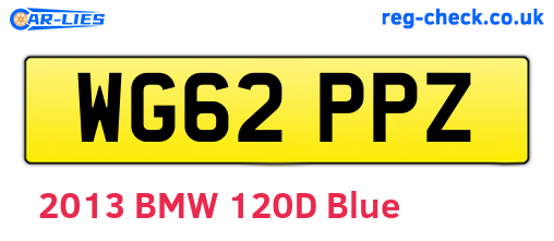 WG62PPZ are the vehicle registration plates.