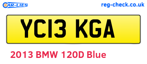 YC13KGA are the vehicle registration plates.