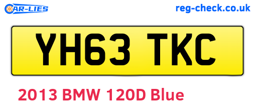 YH63TKC are the vehicle registration plates.