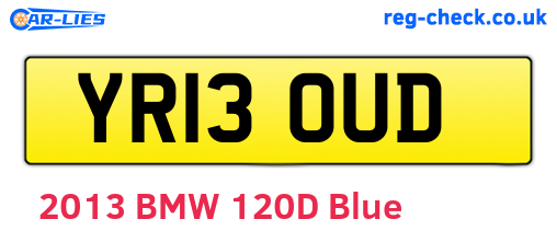YR13OUD are the vehicle registration plates.