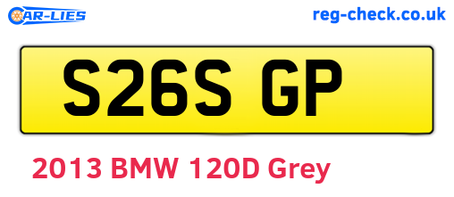 S26SGP are the vehicle registration plates.