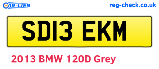 SD13EKM are the vehicle registration plates.