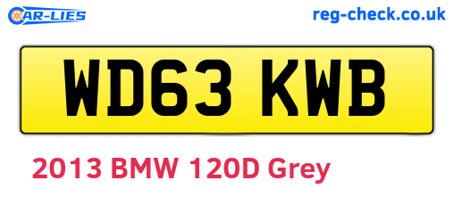 WD63KWB are the vehicle registration plates.