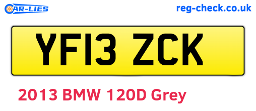YF13ZCK are the vehicle registration plates.