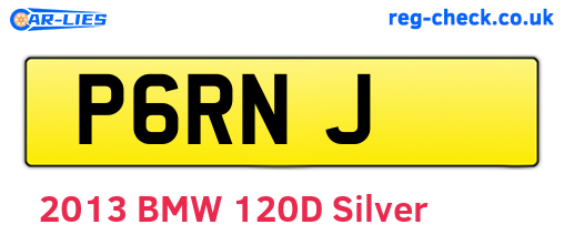 P6RNJ are the vehicle registration plates.