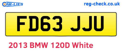FD63JJU are the vehicle registration plates.