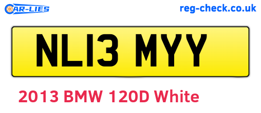 NL13MYY are the vehicle registration plates.