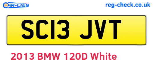SC13JVT are the vehicle registration plates.