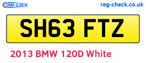 SH63FTZ are the vehicle registration plates.