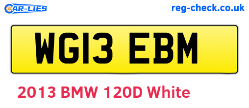 WG13EBM are the vehicle registration plates.