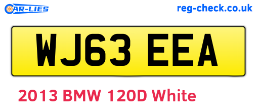 WJ63EEA are the vehicle registration plates.