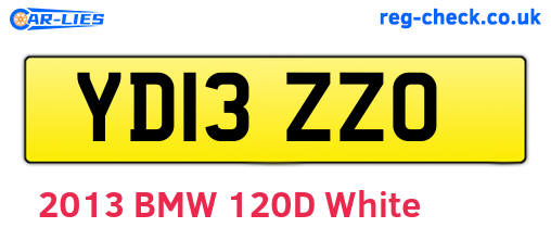 YD13ZZO are the vehicle registration plates.